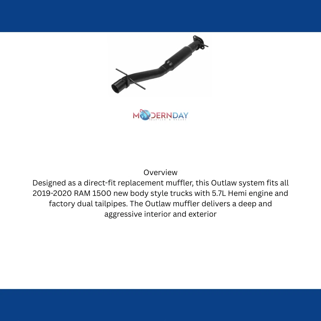 2019-2024 Ram 1500 Performance Muffler Flowmaster Stainless Steel
